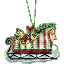 DIY Mill Hill Toyland Sleigh Christmas Holiday Bead Cross Stitch Ornament Kit - £11.90 GBP
