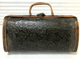 vintage  Wooden &amp; Metal  Handbag - £39.47 GBP