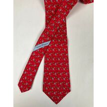 Mens Salvatore Ferragamo Red Sailboat Tie | No Box - $123.37 CAD