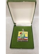 Boy Scout 1973 National Jamboree Sterling Enamel Charm in Original Box Mint - €34,21 EUR