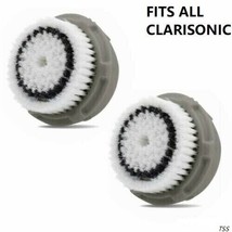 2-PK NORMAL Facial Brush Head Replacements Mia Aria Smart Fits All Clarisonic - £9.57 GBP