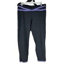 c9 by Champion Gray/Purple Women&#39;s Capri Activewear Leggings Size L - £11.68 GBP