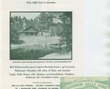 Rainbow Falls Park Brochure &amp; Card Woodland Park Colorado 1950&#39;s - $27.72