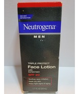 Neutrogena Men Triple Protect Face Lotion Broad Spectrum SPF 20 NIB 1.7 ... - £62.91 GBP