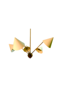 Italian Style 5Light Metal Shade Brass Ceiling Chandelier Pendant Light ... - $408.33
