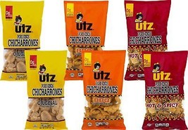 Utz Original, BBQ and Hot & Spicy Fried Pork Rinds (Chicharrones) Variety 6-Pack - $34.60