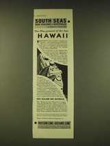 1933 Matson Line Oceaninc Line Cruise Ad - The Play-ground of the Sun Ha... - $18.49