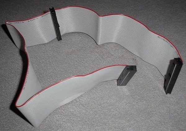 22&#39;&#39; Parallel ATA/PATA IDE 40-pin 40-wire Flat Ribbon Cable with 3 Conne... - $7.04