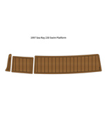 1997 Sea Ray 230 Swim Platform Pad Boat EVA Foam Faux Teak Deck Floor Mat - $281.00