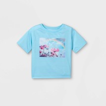 Girls&#39; Floral Pajama Top - Art Cass™- Light Blue - Size L - $2.97