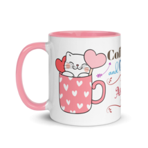 Personalized Coffee Mug 11oz | Add Your Name to Adorable Coffee and Cats - £23.12 GBP