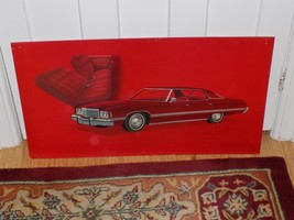 Vintage 1976 Chevrolet Red Vehicle Dealer Display Sign - $49.50