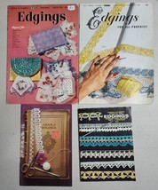 Lot of 4 Vintage Coats &amp; Clark O.N.T.  Crochet Tatting Edgings Pattern B... - $37.59