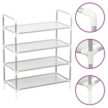  Shoe Rack Silver Metal and non-woven fabric Medium Shoe Rack - $78.49