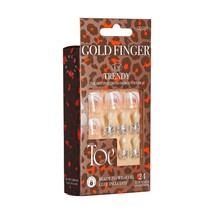 KISS GOLDFINGER READY TO WEAR GEL TRENDY TOENAILS - PERFECT MATCH  #GDT01 - £6.24 GBP