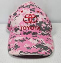 TOYOTA Embroidered Logo Hat Strapback Cap Western Washington Dealers Pink Camo - £14.34 GBP