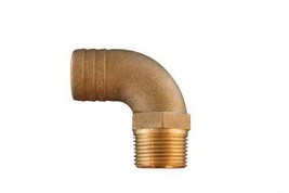 Fitting Water Bronze 1 INCH NPT TO 1.25 HOSE 90 DEGREE CRUSADER - £16.40 GBP