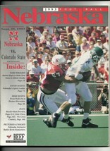 1993 NCAA Football Program Colorado State @ Nebraska Sept 25th - £11.59 GBP