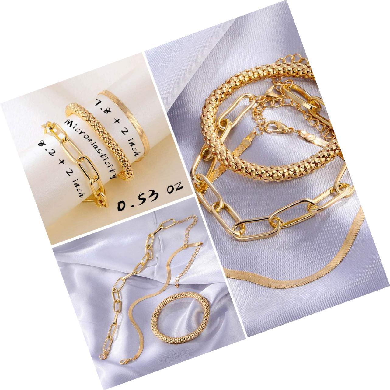 6 PACK (24 PCS) Boho Gold Chain Bracelets and 50 similar items 6 PACK (24 PCS) Boho Gold Chain Bracelets and 50 similar items