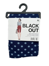 HUE U23437 Cotton Knee Capri Leggings Blue Polka ( XS ) - £59.49 GBP