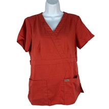 Greys Anatomy By Barco Womens Scrub Top Size M Red Polyester/Rayon - $360.12 MXN