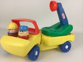 Little Tikes Toddle Tots Up N&#39; Down Truck 3pc Lot Driver Vehicle Vintage... - $39.55