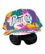 VTG Pepsi Cola Snapback Hat Cap Sunglasses Puff Script Hawaiian Floral S... - $733.64 MXN