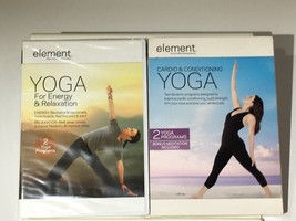 Lot Of 2 Element Yoga Cardio And Conditioning Fitness Dvds New Sealed - £9.10 GBP