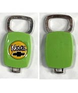 Vintage Nova Logo Plastic Metal Key Ring Fob Holder Green - £14.66 GBP