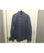 J.Crew Slim Button Down Shirt Blue &amp; White Pin Stripe Cotton L/S  Men&#39;s ... - €10,14 EUR