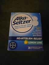 1 Alka-Seltzer Effervescent Tablets Lemon Lime 36 Tabs  - £12.28 GBP