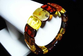 Natural Baltic Amber Bracelet Amber Jewelry Amber stones Bracelet - £114.39 GBP