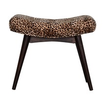 Artisan Furniture Leopard Print Curved Bench - £215.28 GBP