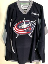 Reebok Practice  NHL Jersey Columbus Blue Jackets Team Navy sz S - £26.47 GBP