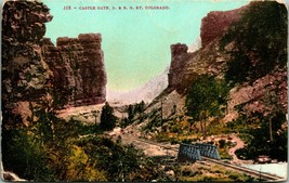 D&amp;RG Ry Castle Gate Denver &amp; Rio Grand CO Colorado Vintage Railroad Postcard UNP - £3.07 GBP