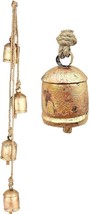 Cow Bells Set Rustic Vintage Lucky Harmony Wall Hanging Décor Bell ( 36 In Long) - £19.77 GBP