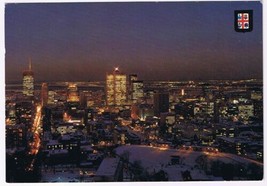 Postcard Winter Beauty Montreal Quebec At Night - £3.88 GBP