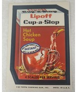 1974 Topps Wacky Packages Lipoff Cup-a-Slop Sticker Card Tan Back Series 8 - £11.52 GBP