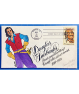 U.S. #2088 Douglas Fairbanks FDC Hand-painted Goldberg Cachet 1984 - £9.76 GBP