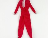 Vintage 1975 Barbie Best Buys Fashion #7203 Red Sleeper Pajamas Jumpsuit... - £9.36 GBP
