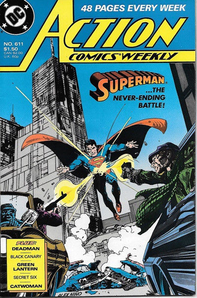 Primary image for Action Comics Comic Book #611 Superman DC Comics 1988 VFN/NEAR MINT NEW UNREAD