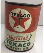 Texaco Half Oil Can Metal Wall Decor New Gas & Oil - £9.43 GBP