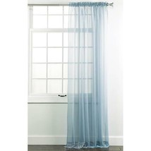 Style Master Elegance Voile Window Treatment Smokey Blue 60&quot;W X 84&quot;L - £9.86 GBP