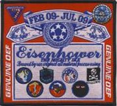 5.5&quot; Usn Navy CVN-69 Uss Eisenhower 2009 Budweiser Cruise Embroidered Patch - £27.86 GBP