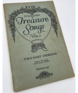 Fox collection of treasure songs vol. 1 two-part choruses sheet music - $24.69