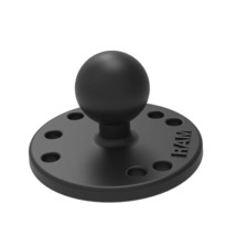 RAM Mounts GPS Round Plate with Ball RAM-B-202U with B Size 1&quot; Ball - $20.89