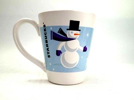 Starbucks Holiday Ceramic Coffee Mug Christmas Snowman Bunny Rabbit 2011 Tea Cup - $9.85