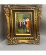 Vintage Enamel On Copper Painting “In Garden” Signed By J.Kooper - $67.68 CAD