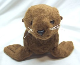 Destination Nation Aurora Soft Cute Brown Sea Lion Seal 10&quot; Plush Stuffed Animal - £13.06 GBP