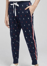 Polo Ralph Lauren All Over pony Print Joggers  With Side Stripes Sz XL B... - £27.88 GBP